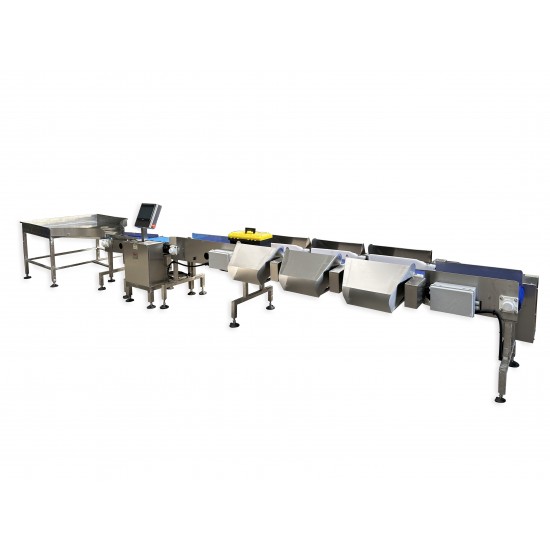 Conveyor belt type key sorting machine.