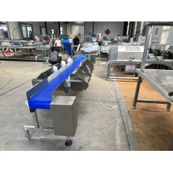 Conveyor belt type key sorting machine.
