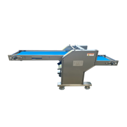 Double pressure shafts of the fully automatic peeling machine.