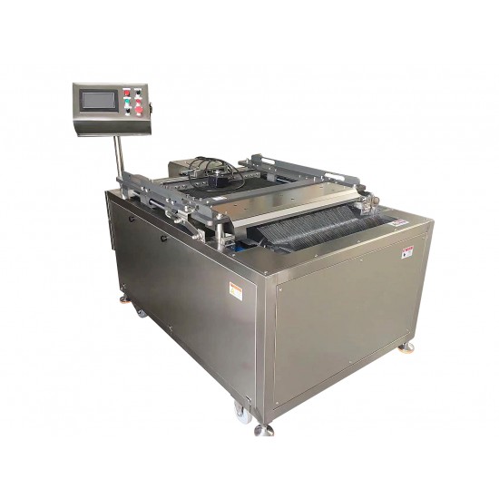 Salmon oblique slicing machine